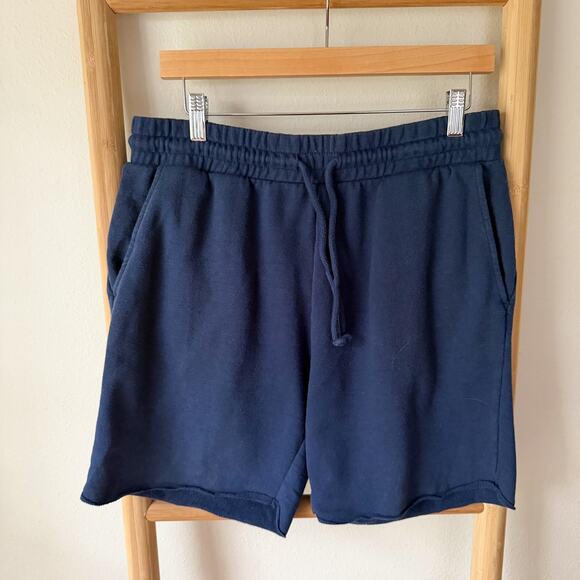 H&M Other - H&M Dividend Navy Blue Sweat Shorts Men’s Medium Drawstring Casual Lounge